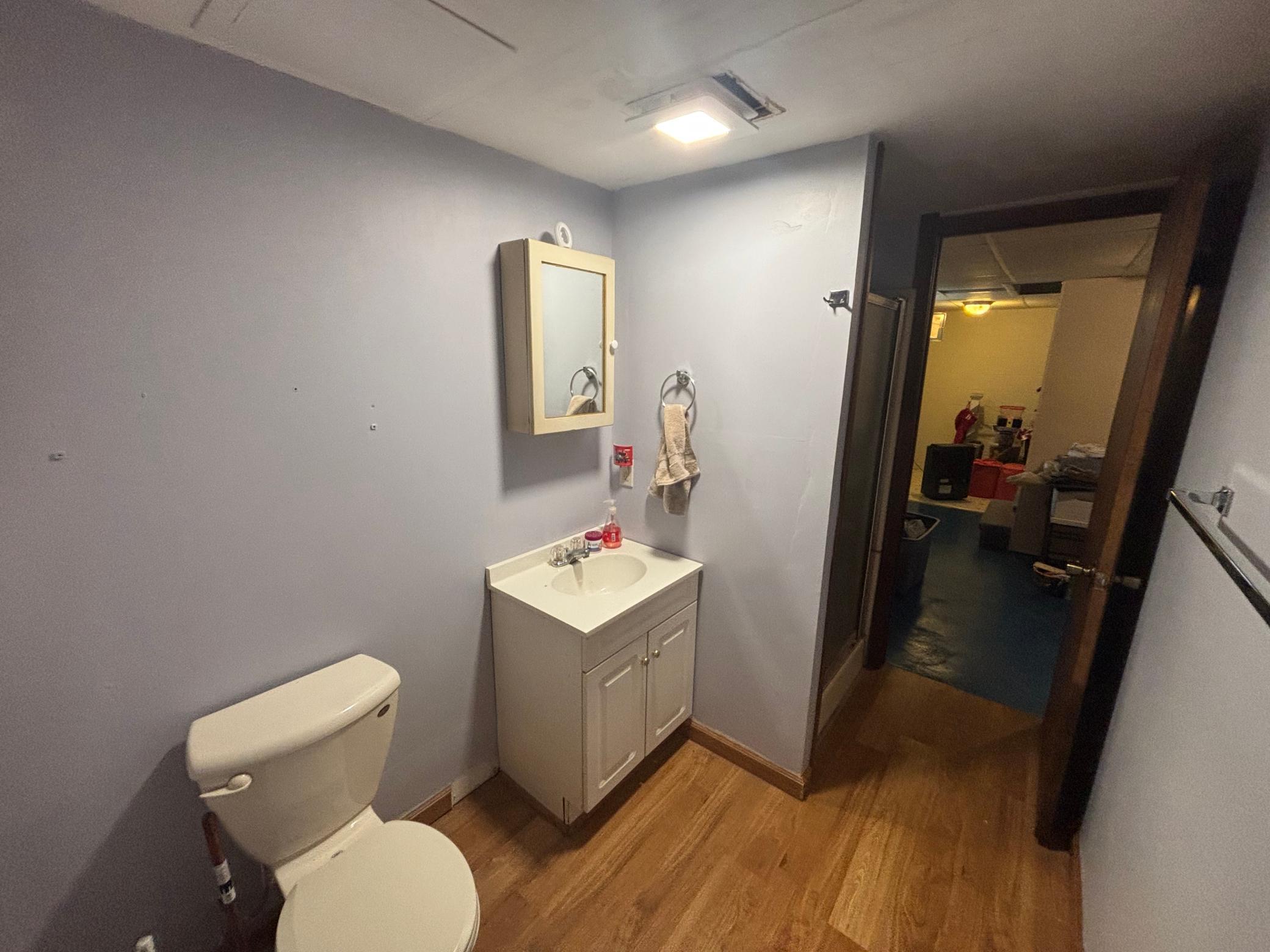 Basement bathroom
