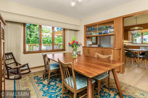 Built-in buffet with wonderful vintage details.