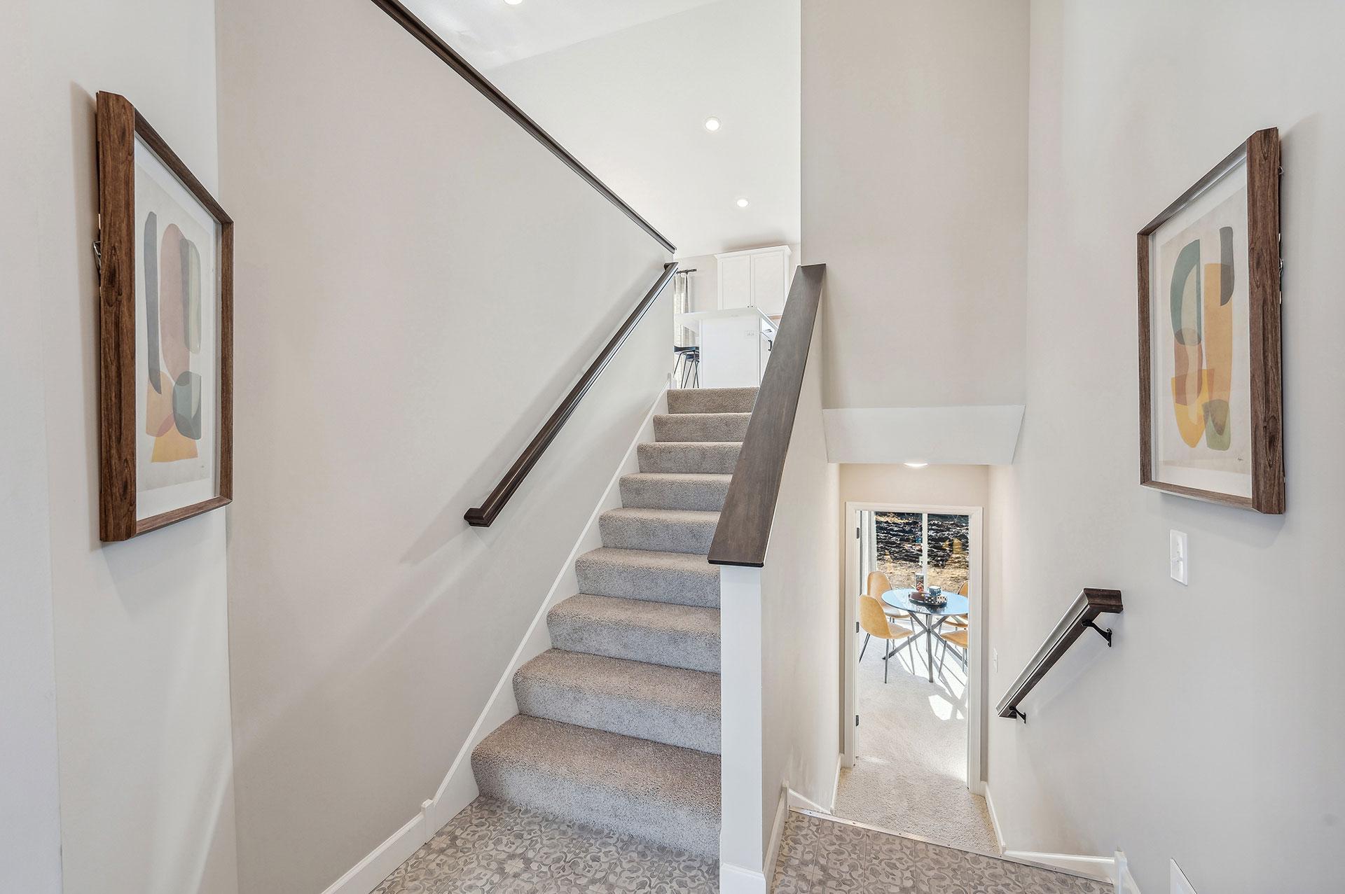 Entry - photo of a staged model home of the same floorplan. Selections may be different.