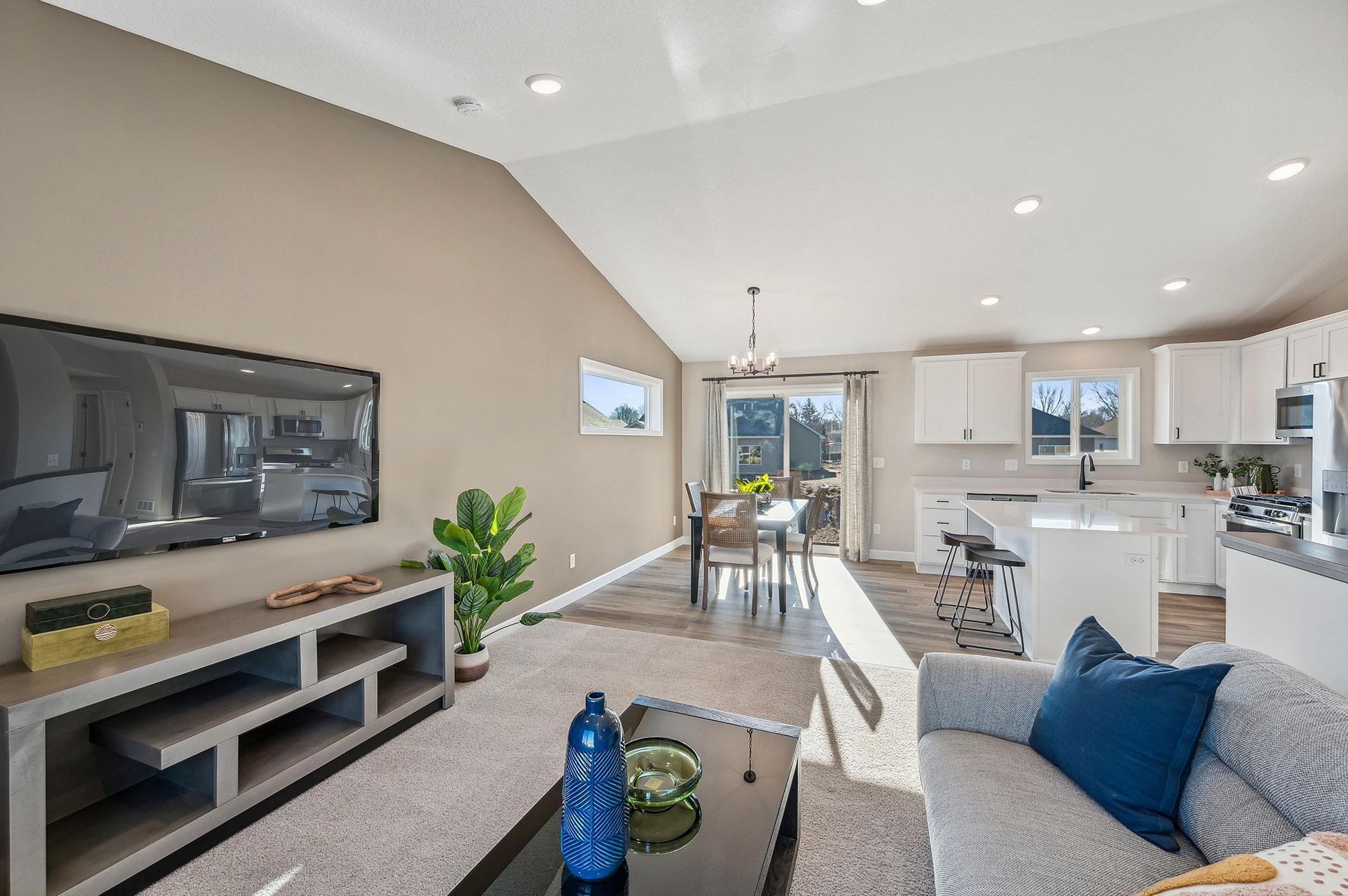 Living Room - photo of a staged model home of the same floorplan. Selections may be different.