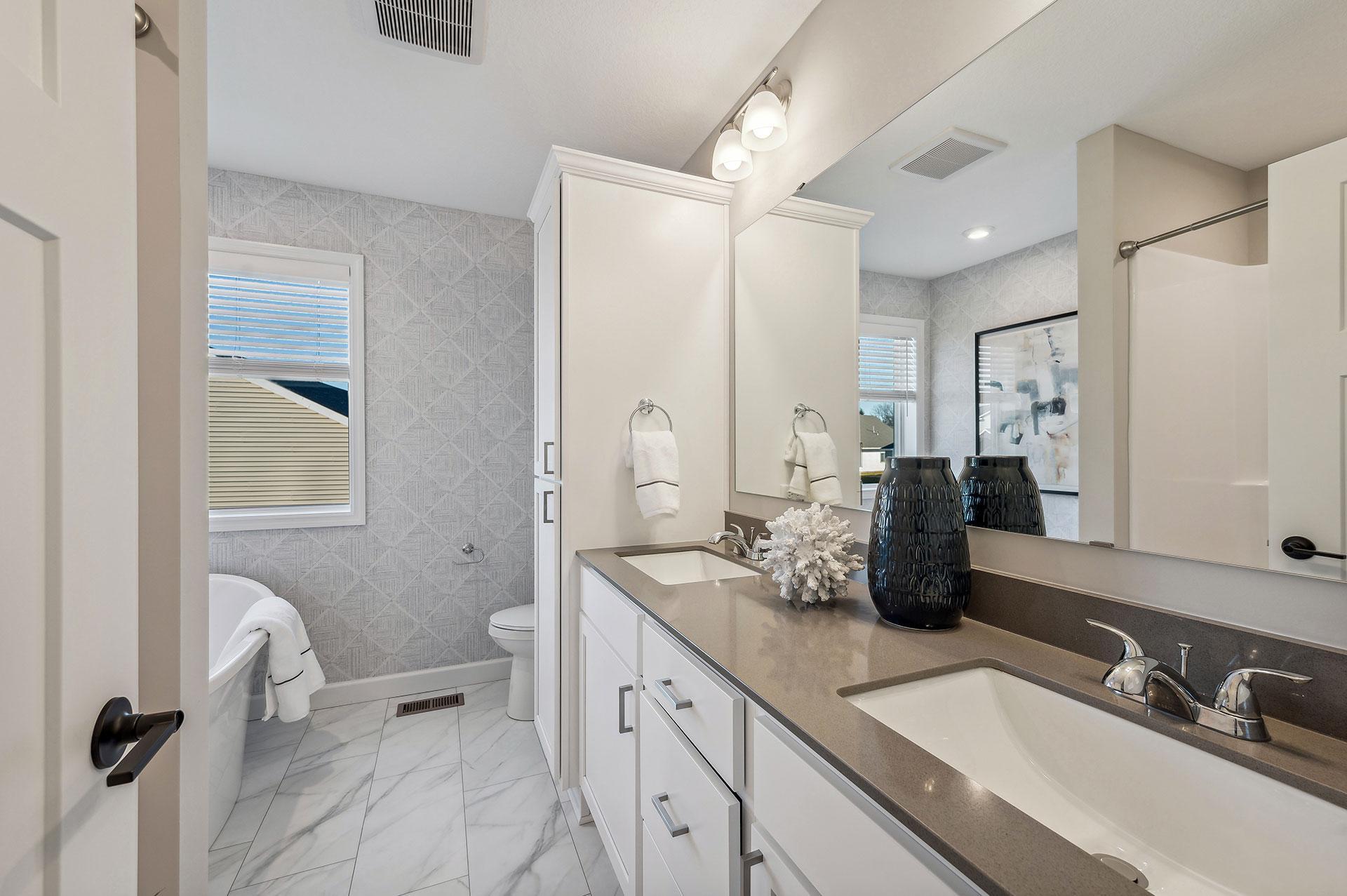 Primary Suite - photo of a staged model home of the same floorplan. Selections may be different.