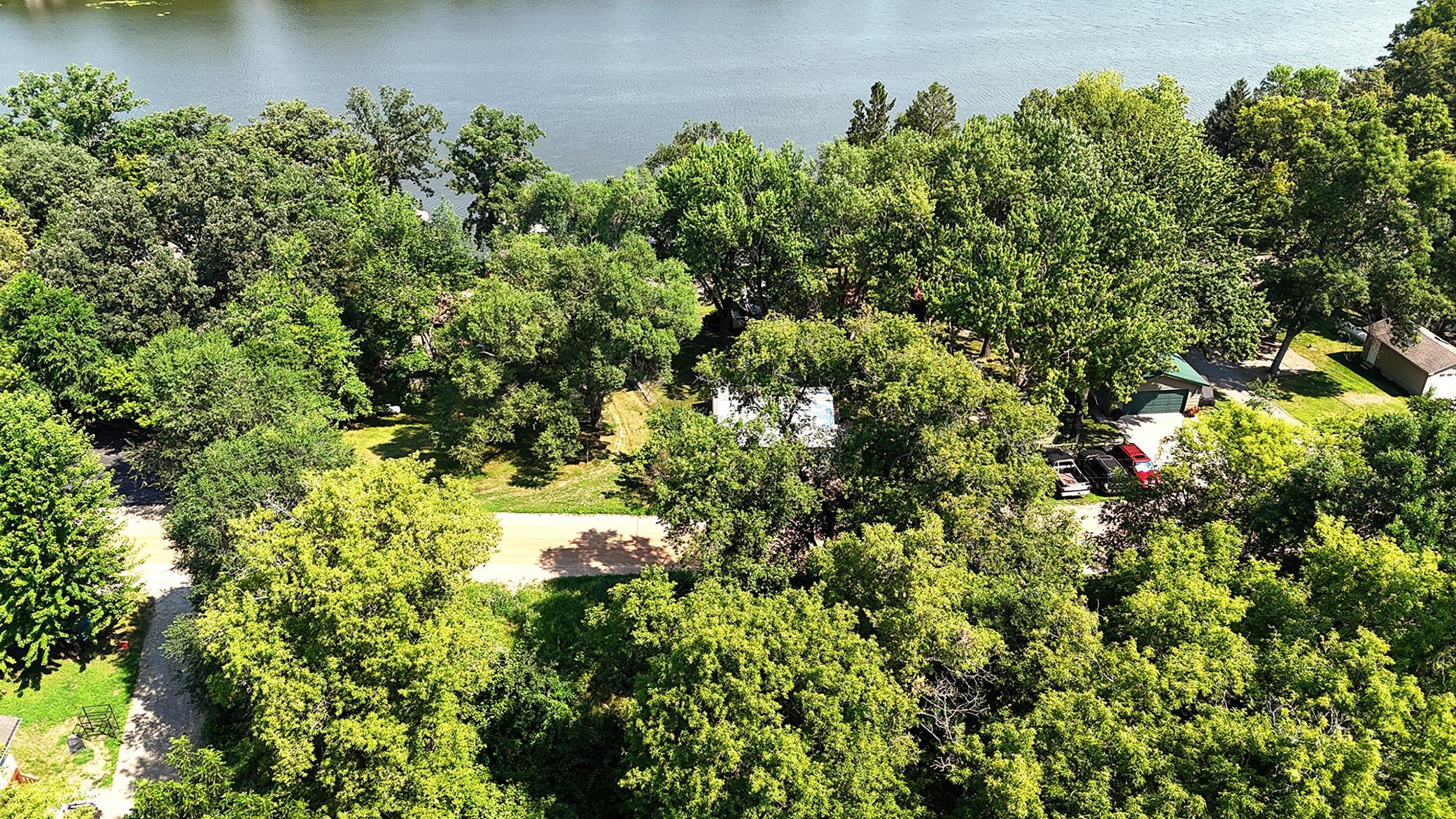 Up above the lot looking at 109th St and the lake
