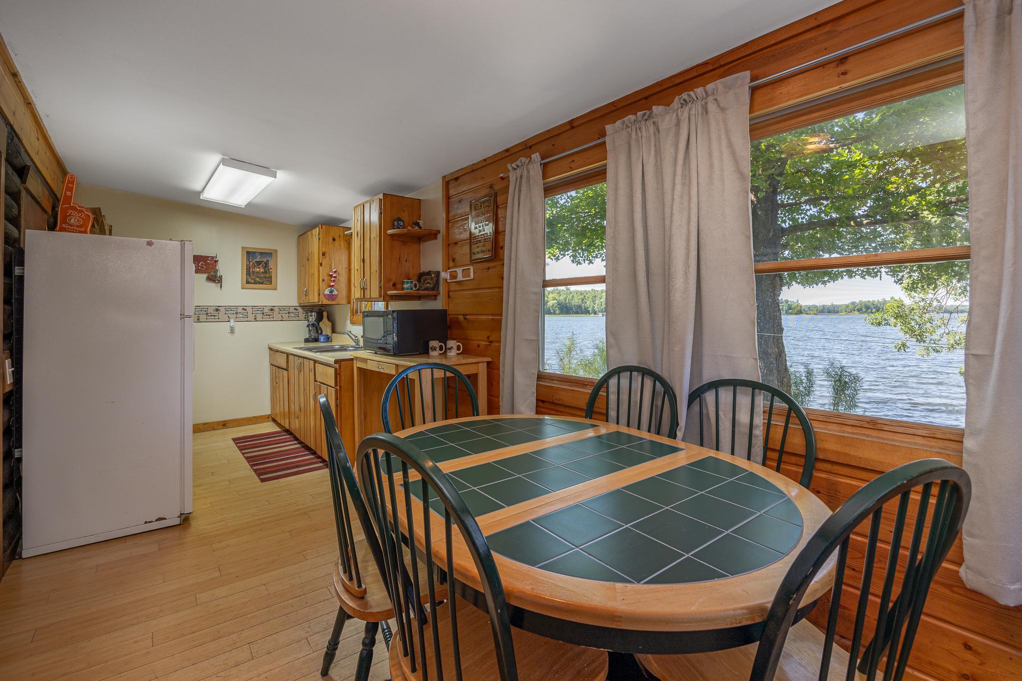 Cabin 2 kitchen/dining area
