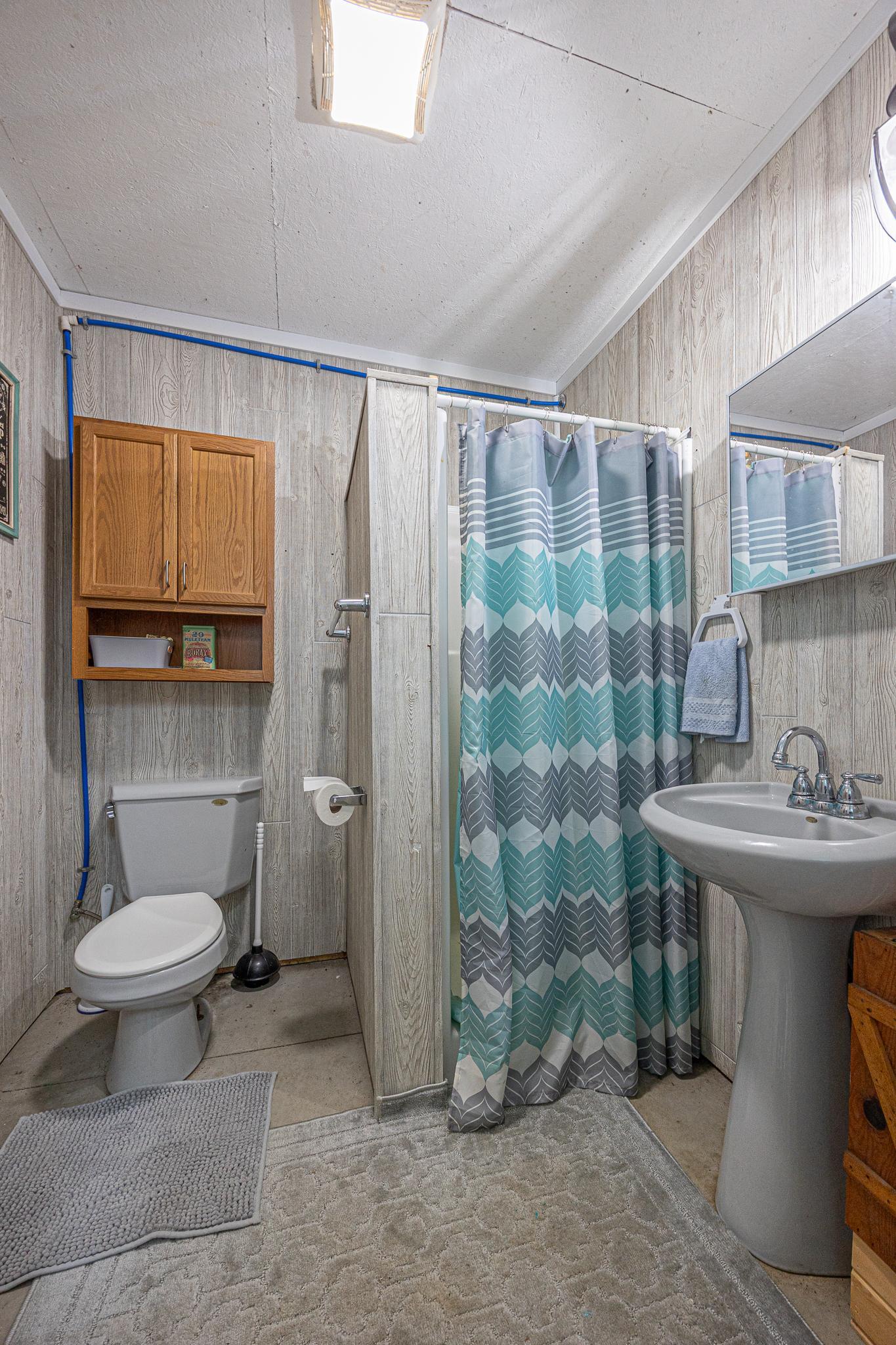 Pole barn bathroom