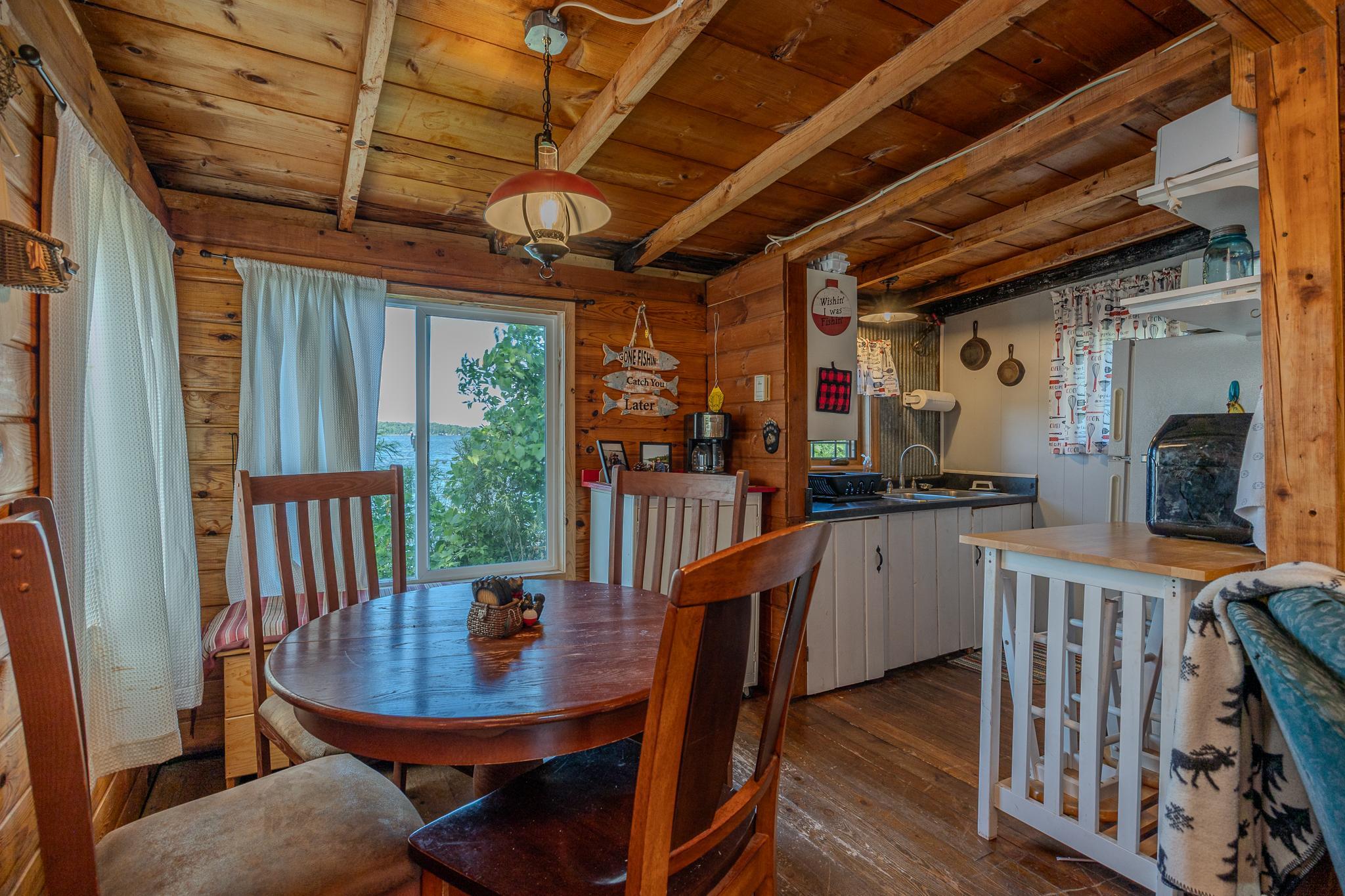 Cabin 4 kitchen/dining area