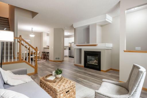 REMODELED throughout - New paint throughout, LVP flooring, lighting, upper-level new carpeting, remodeled Full Bathroom, and so much more!! All ready to move in!!