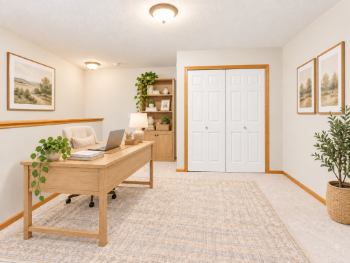 Upper-level Loft can be used as an office, playroom, exercise room-great Flex Space(virtually staged).