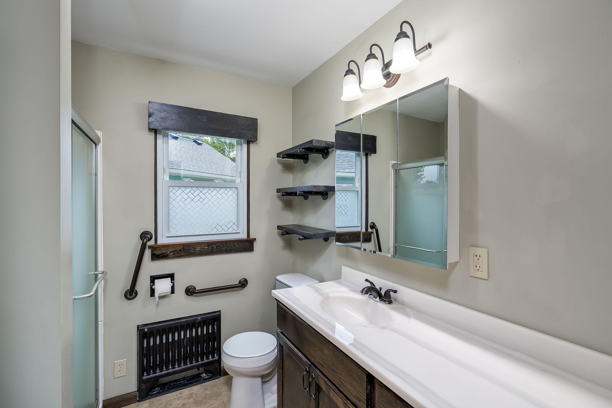 Newly updated bathroom