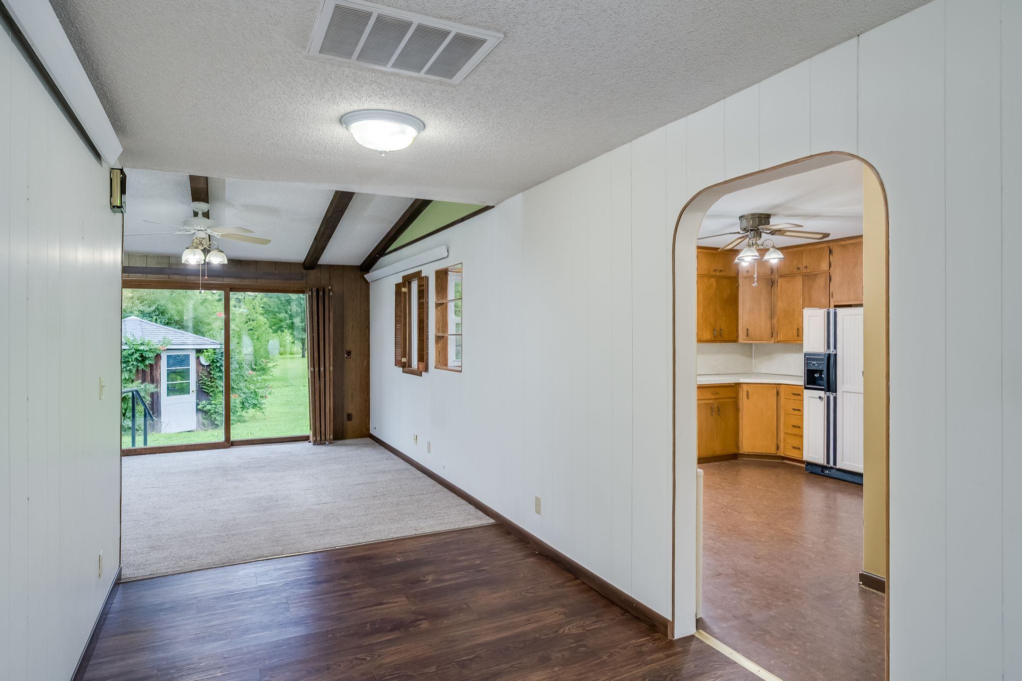 Large Breezeway when entering home from attached garage.