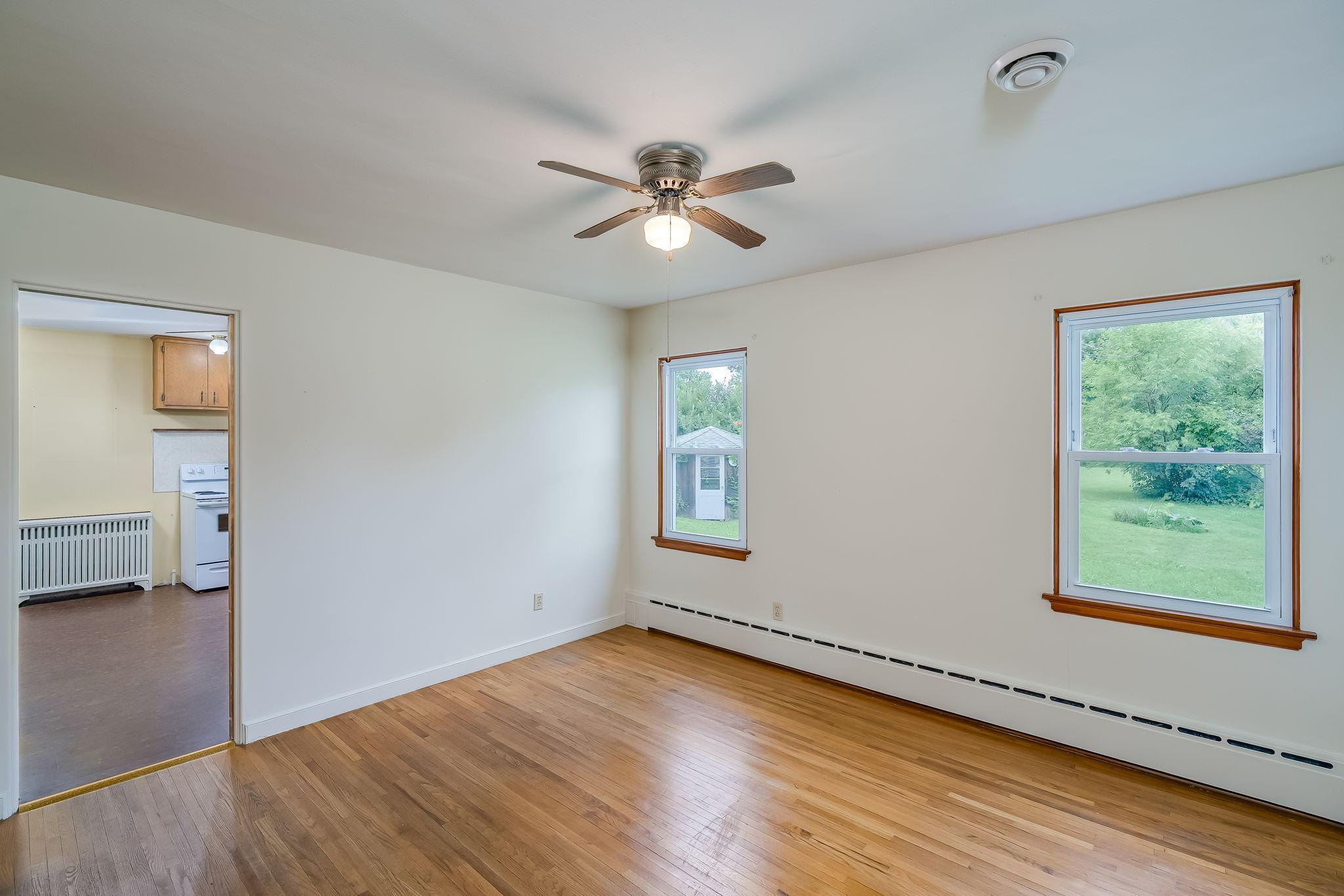 Bedroom with walk-in closet and access to the kitchen for late night snacking :)