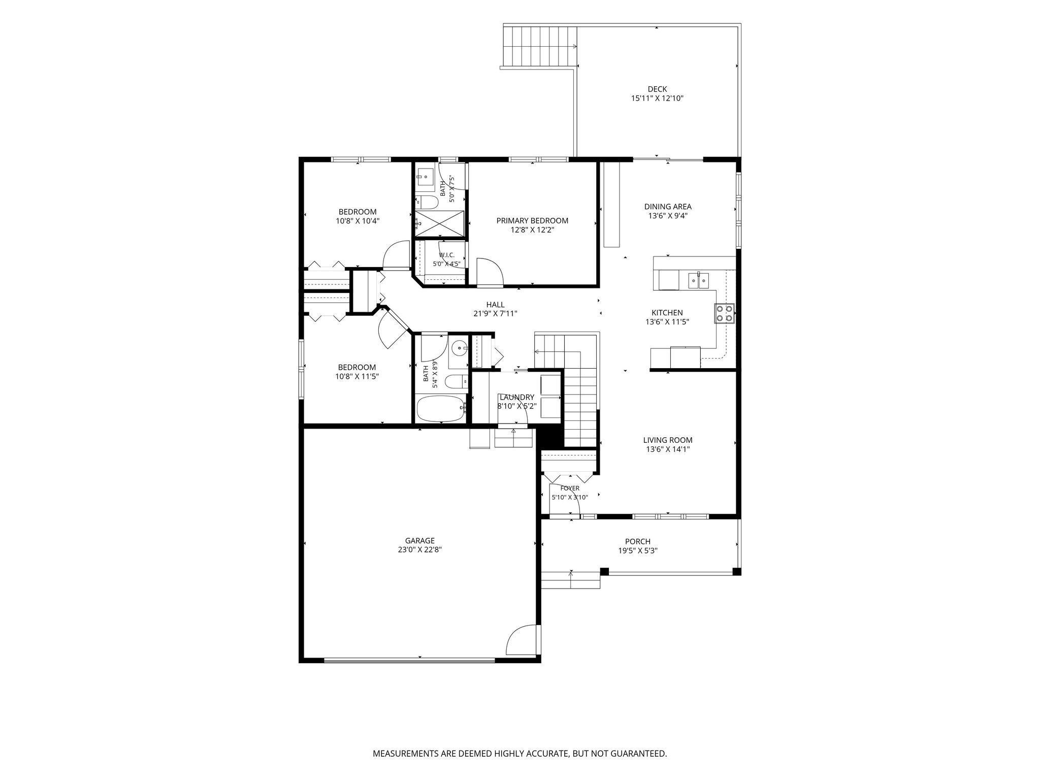 Main level floor plan