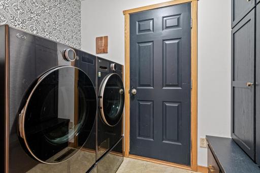 Convenient main level laundry with garage access