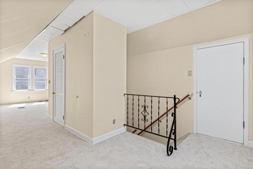 Upstairs living space or 3rd bedroom