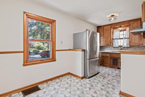 Amazing charter exists in the kitchen and throughout the home