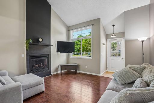 Sunlight, soaring ceilings and gleaming floors greet you.