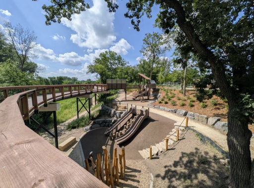 Brand new play area near the dam!