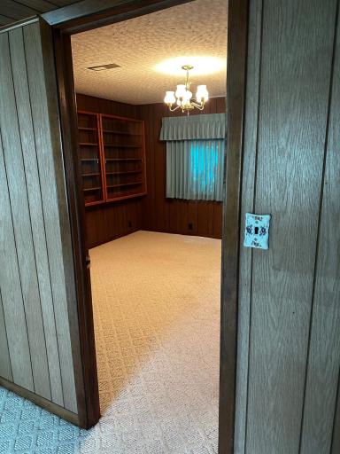 Private Entry Bedroom to Lower Living Room View