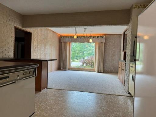 Kitchen View to Dining Room