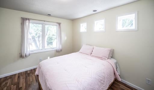 The second bedroom also takes advantage of the southern exposure