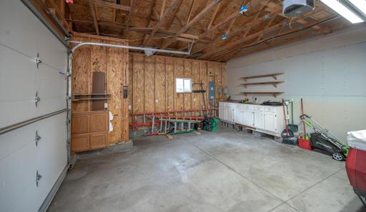 Lots of room for a workshop, storage