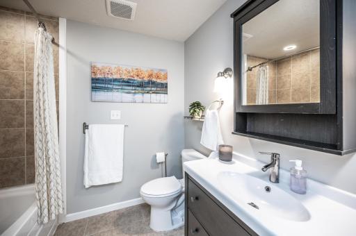 Back to the main level- full bath