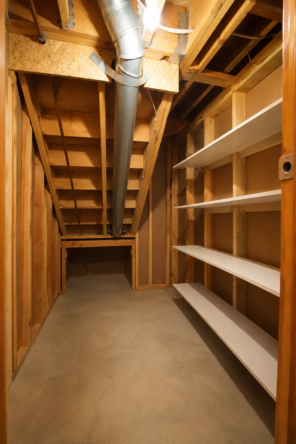 under stairs storage virtually stagedd