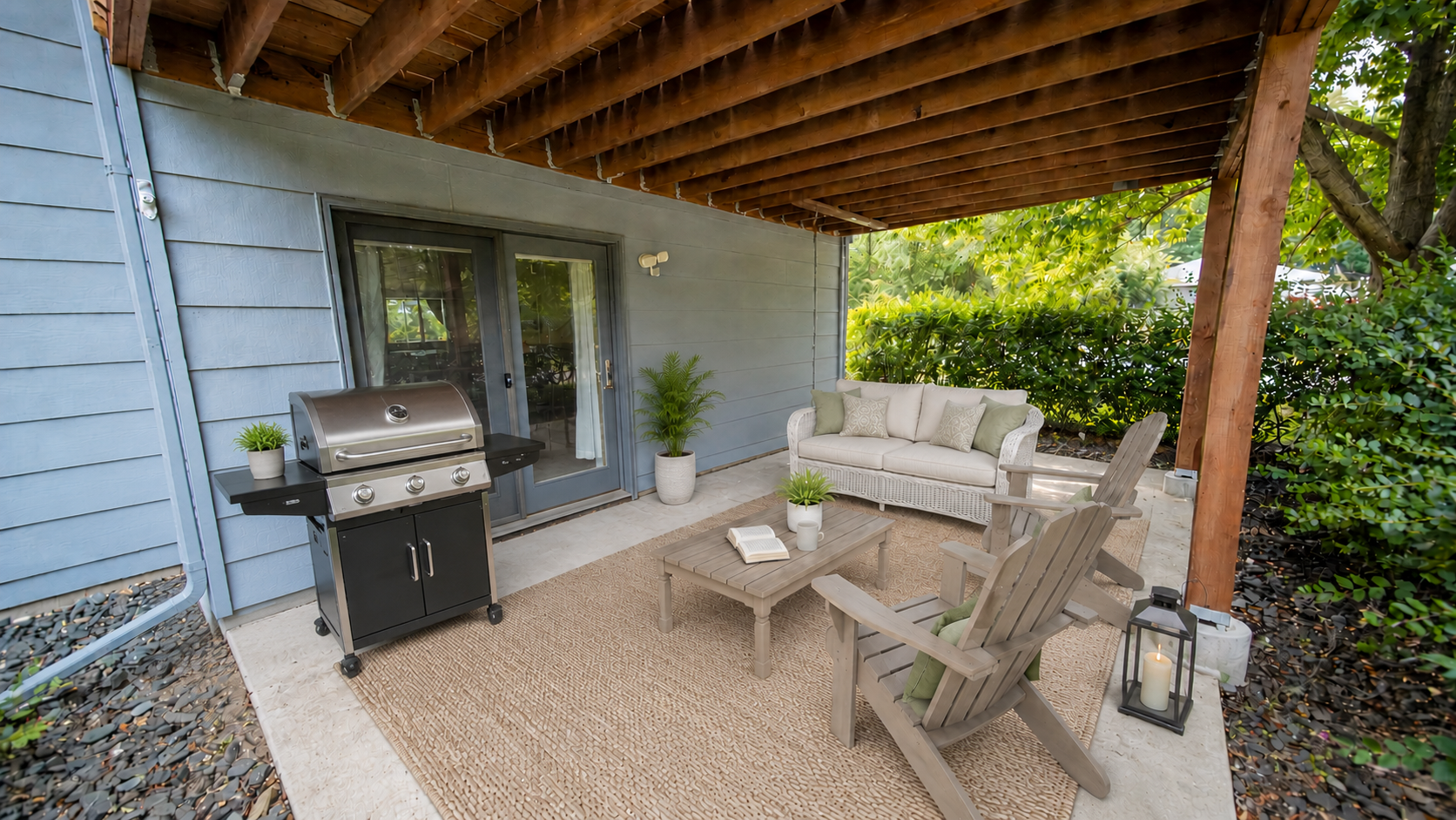 exterior virtually staged patio