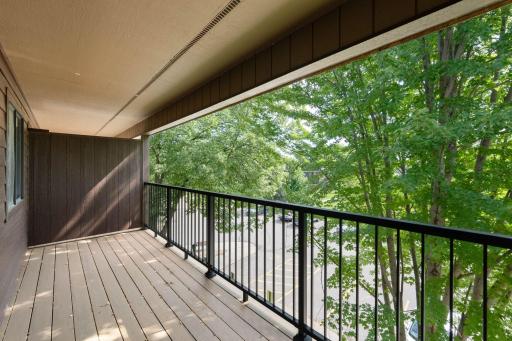 Large covered deck with brand new maintenance free decking