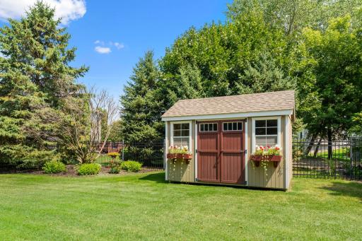 Garden shed matching the home!
