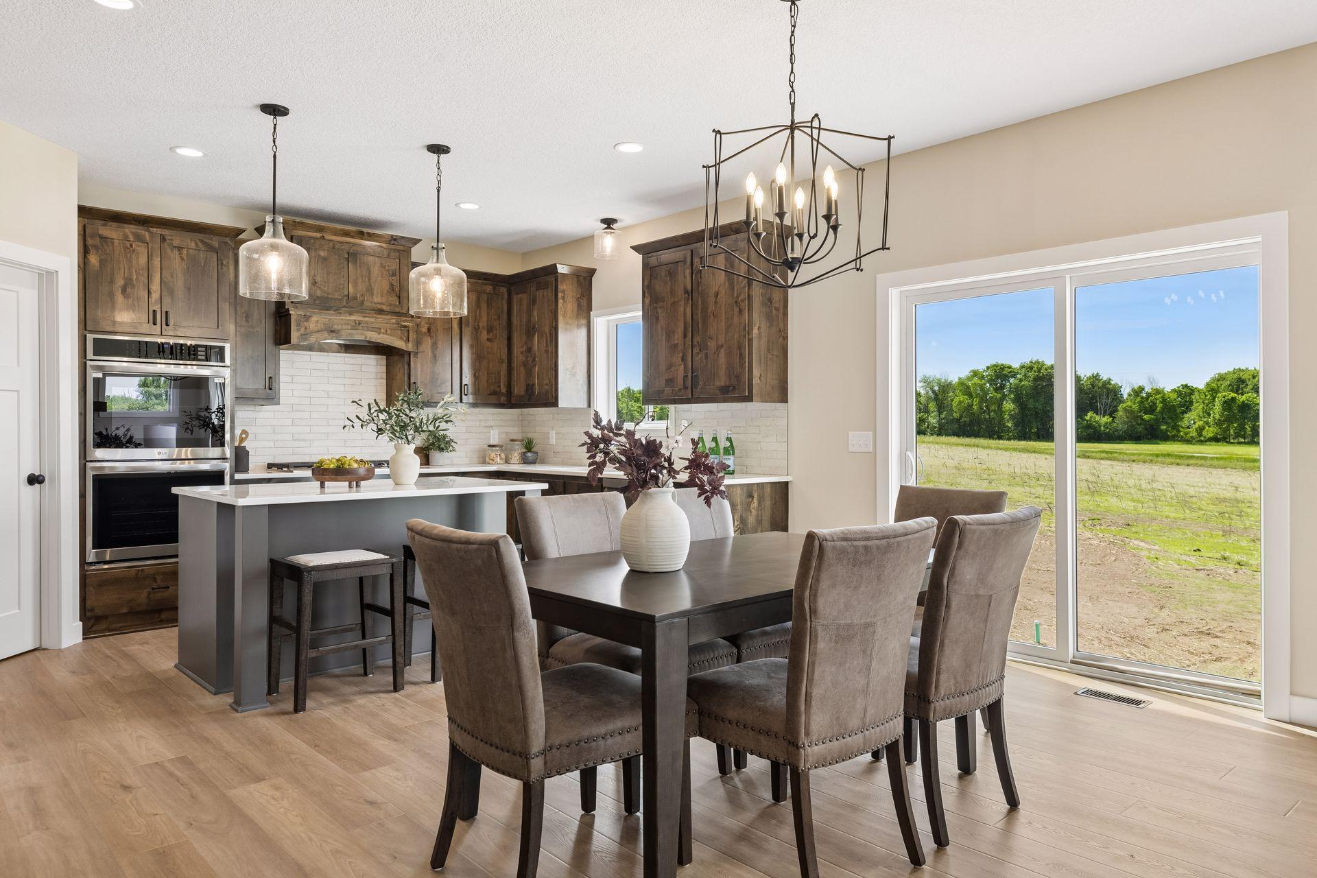 Ample cabinet and counter space!