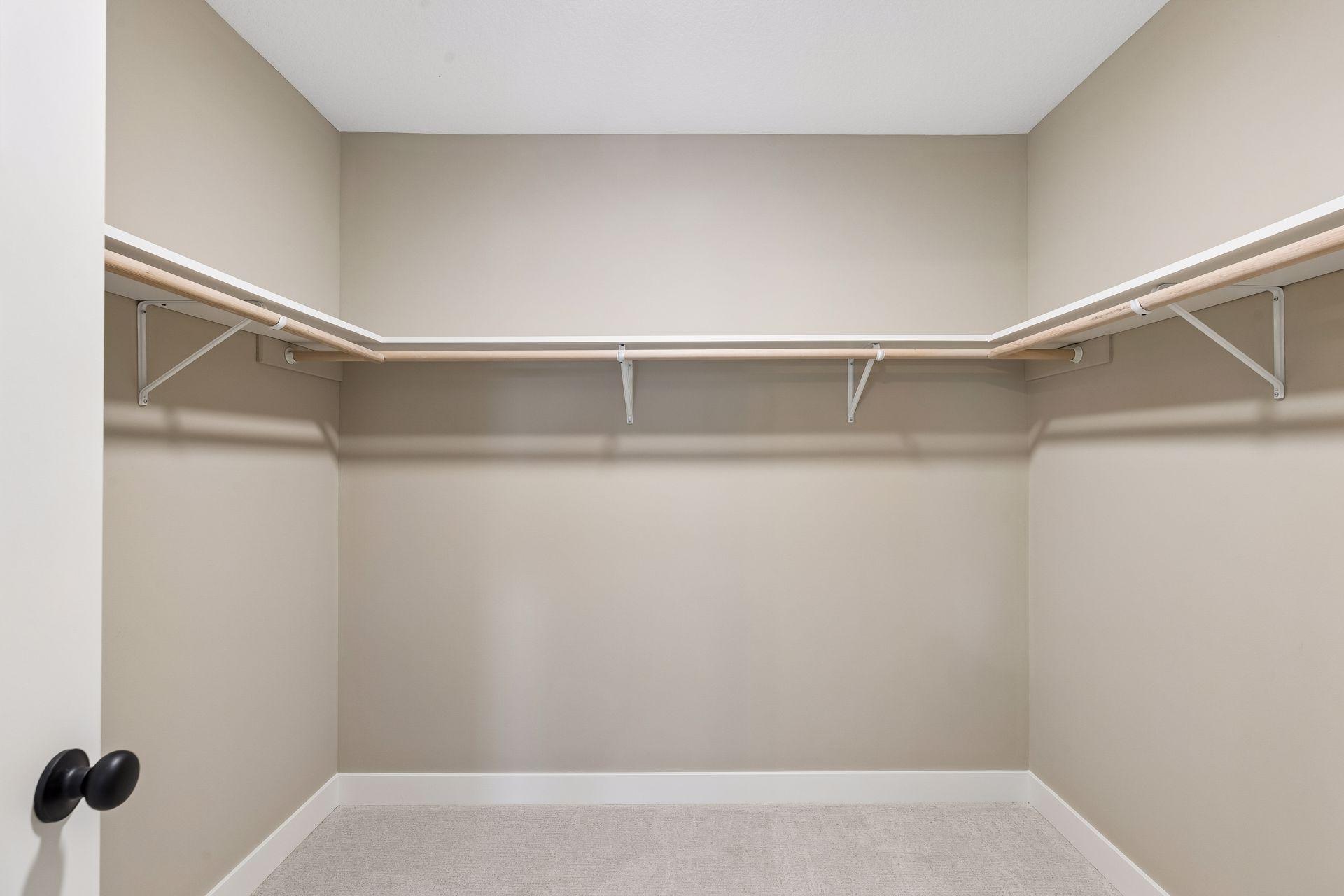 Large primary walk-in closet!