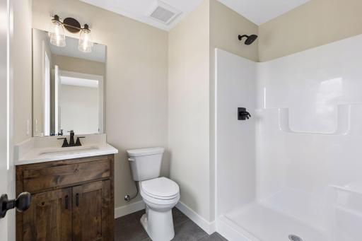 Private 3/4 bath with bedroom number four.