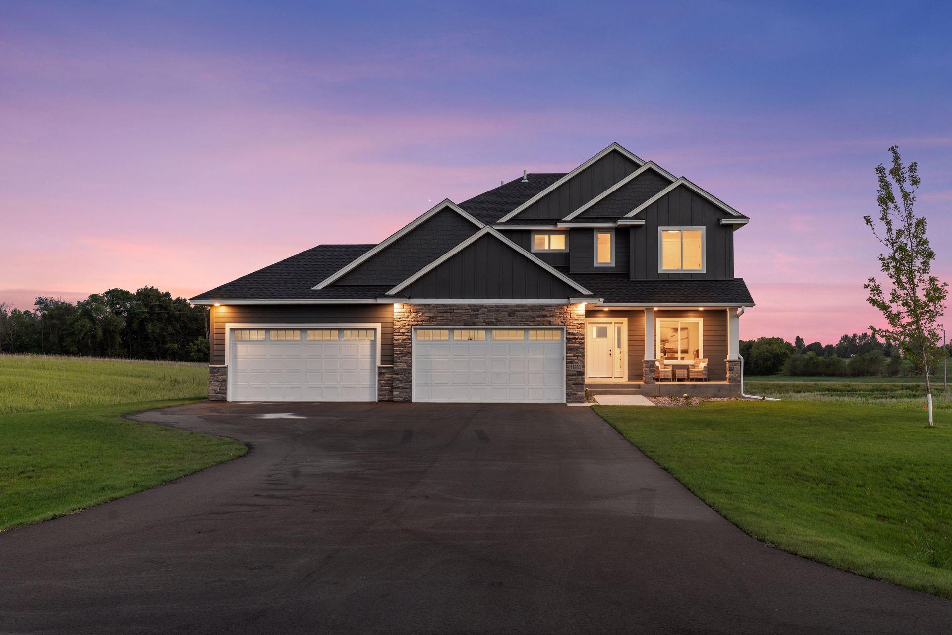 Luxury is in the details - this home features elevated soffit LED lighting!