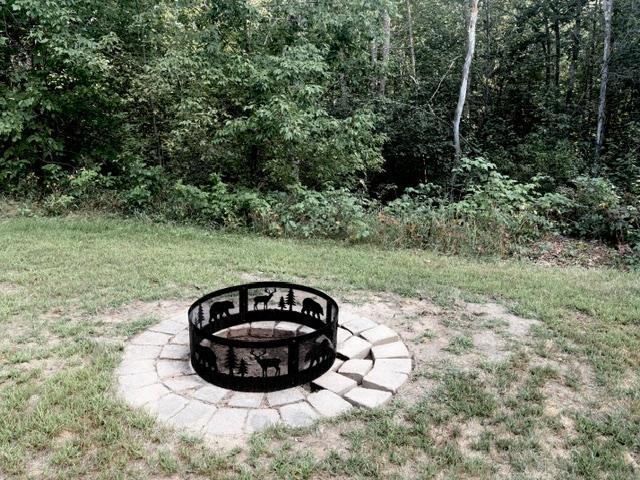 Fire Ring - Woods Behind