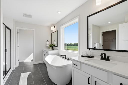 Spa Bath Suite with Soaker Tub and Tiled Shower!