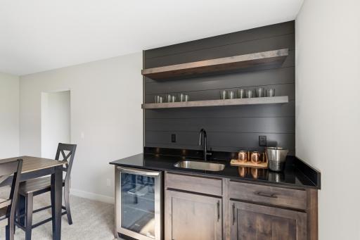 Wetbar ready for entertaining in your finished lower level!