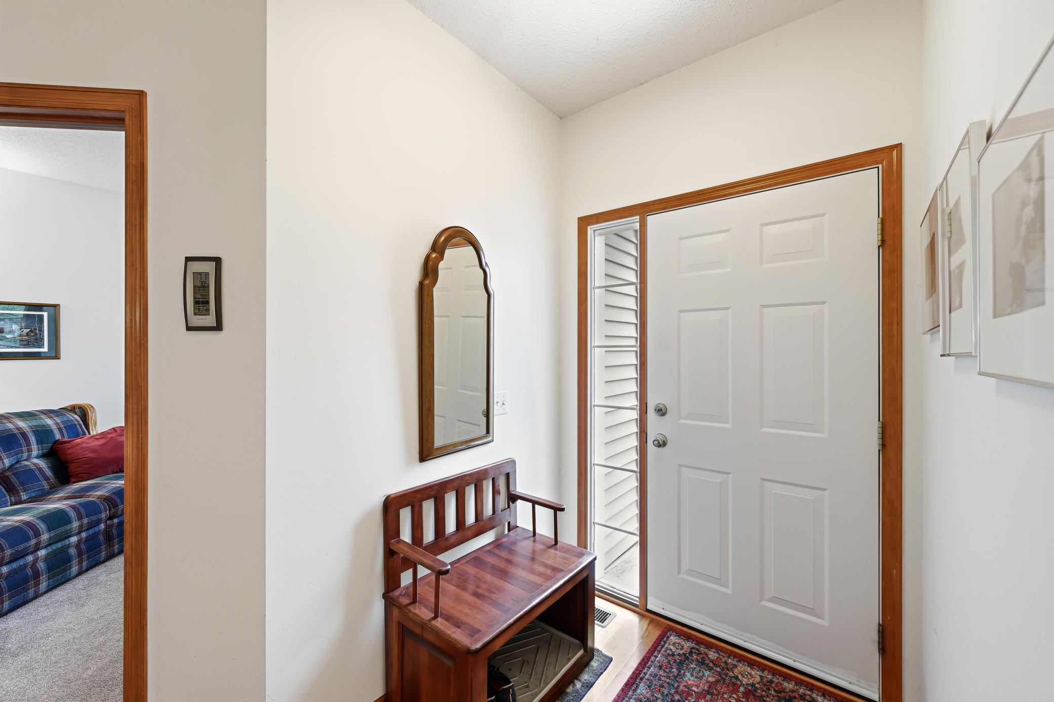 Welcoming entryway.