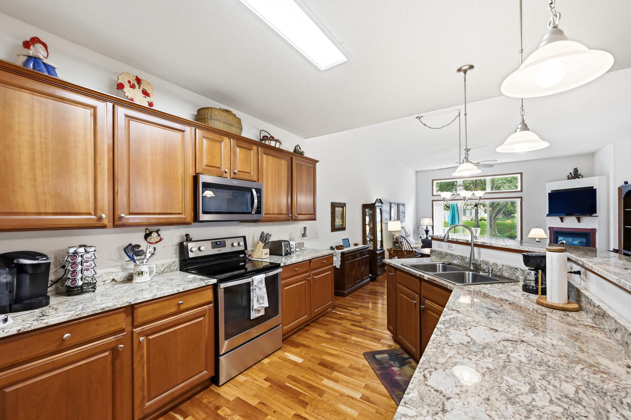 Tons of counter and cabinet space.