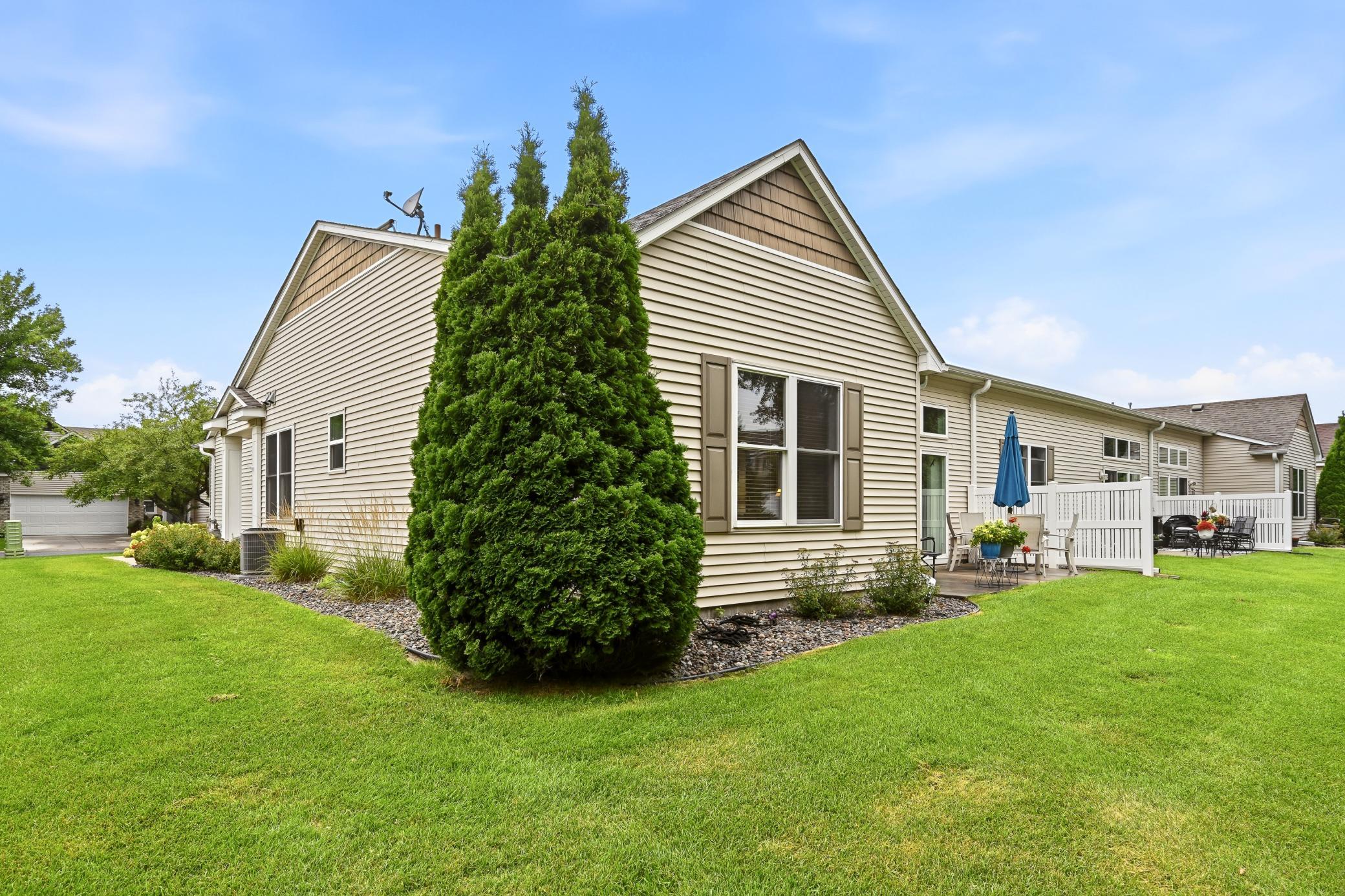 This end unit townhome has lots of natural light.
