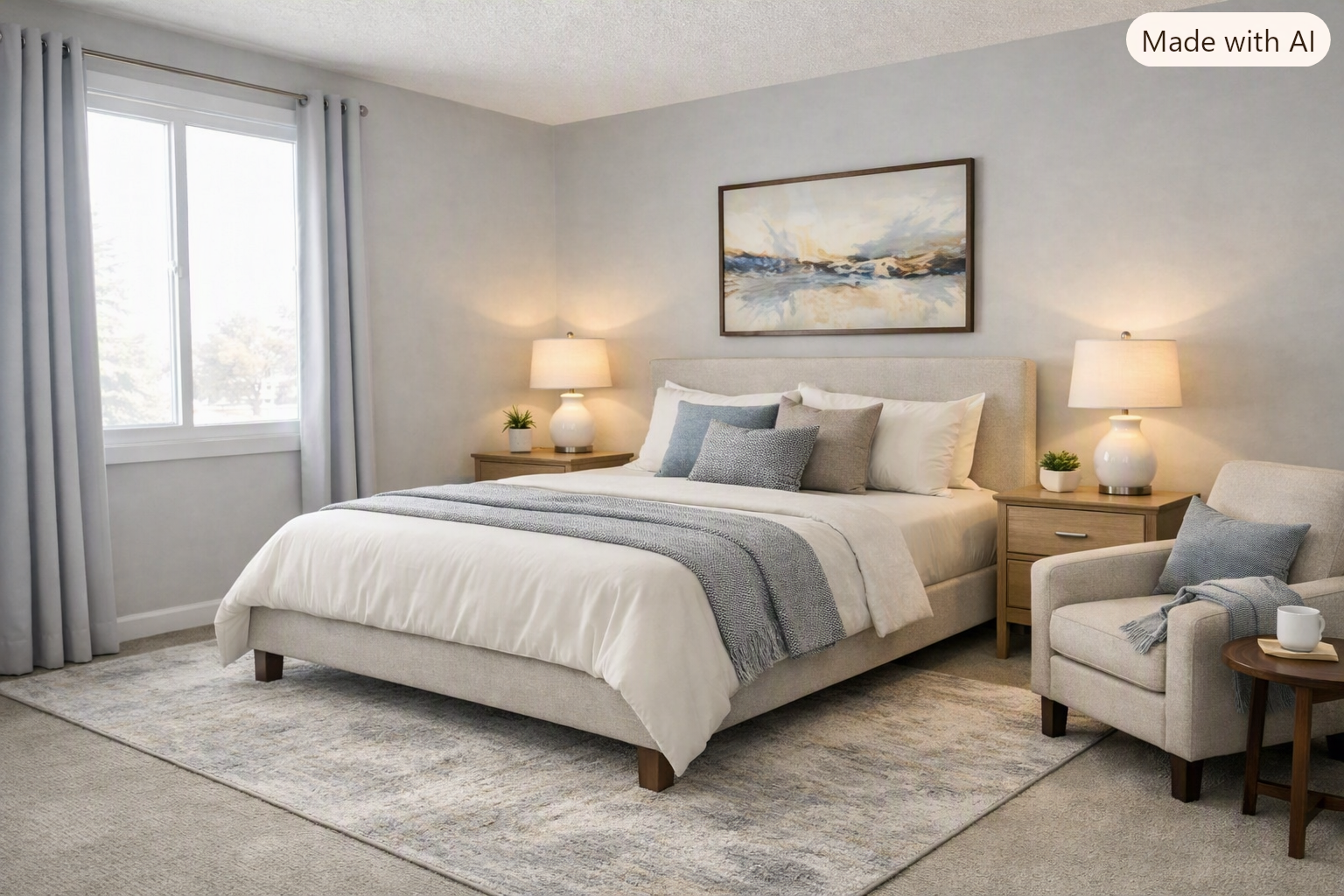 Virtual staging of the 2nd bedroom