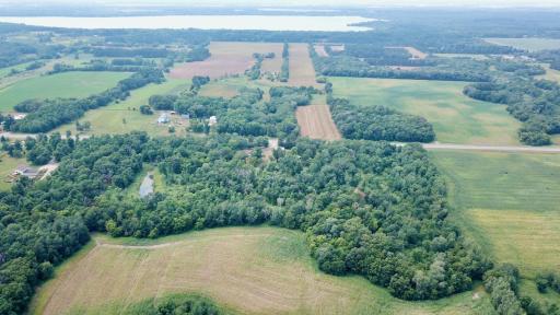 An Amazing view of the 12 plus acres of wooded privacy!!!