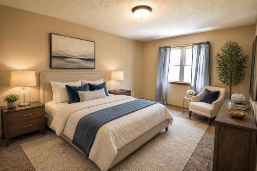 One of Two upper level bedrooms this one features a huge walk in closet!!!