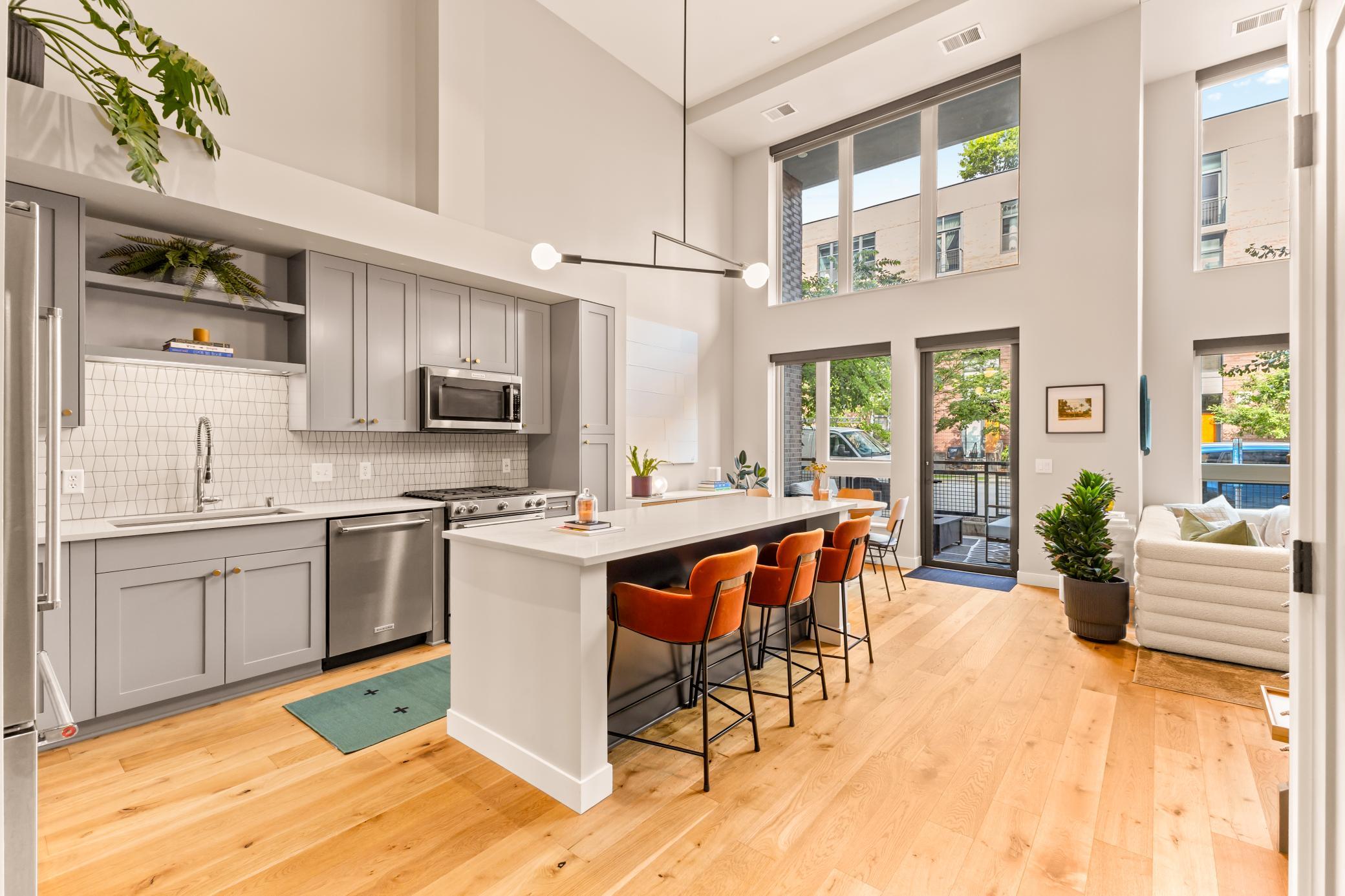 Custom Soft-Close Cabinetry + Quartz Countertops