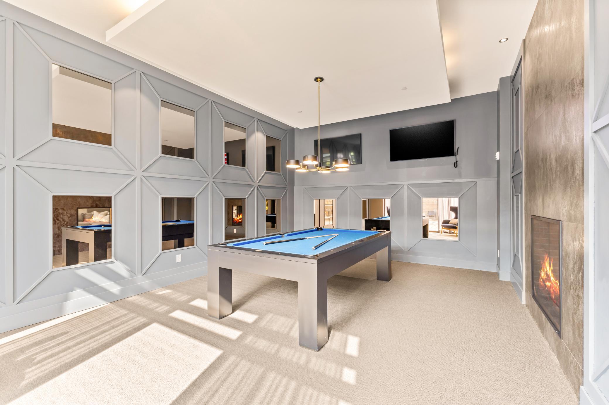 Pool Room Connected to Community Lounge
