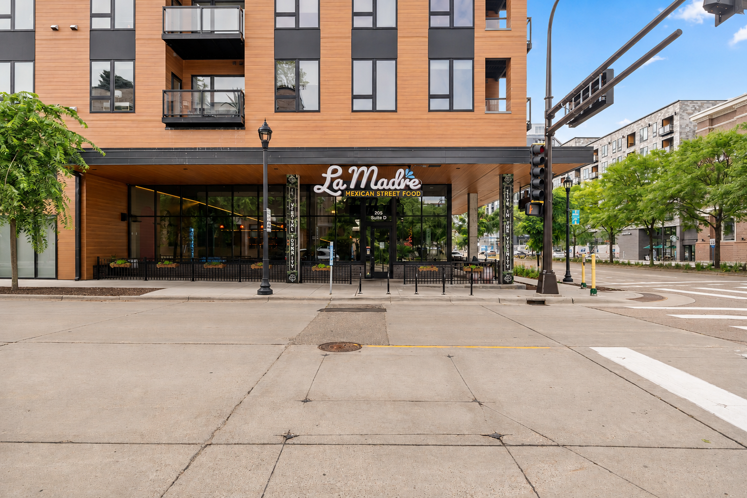 La Madre Restaurant Located on the South End of the Building