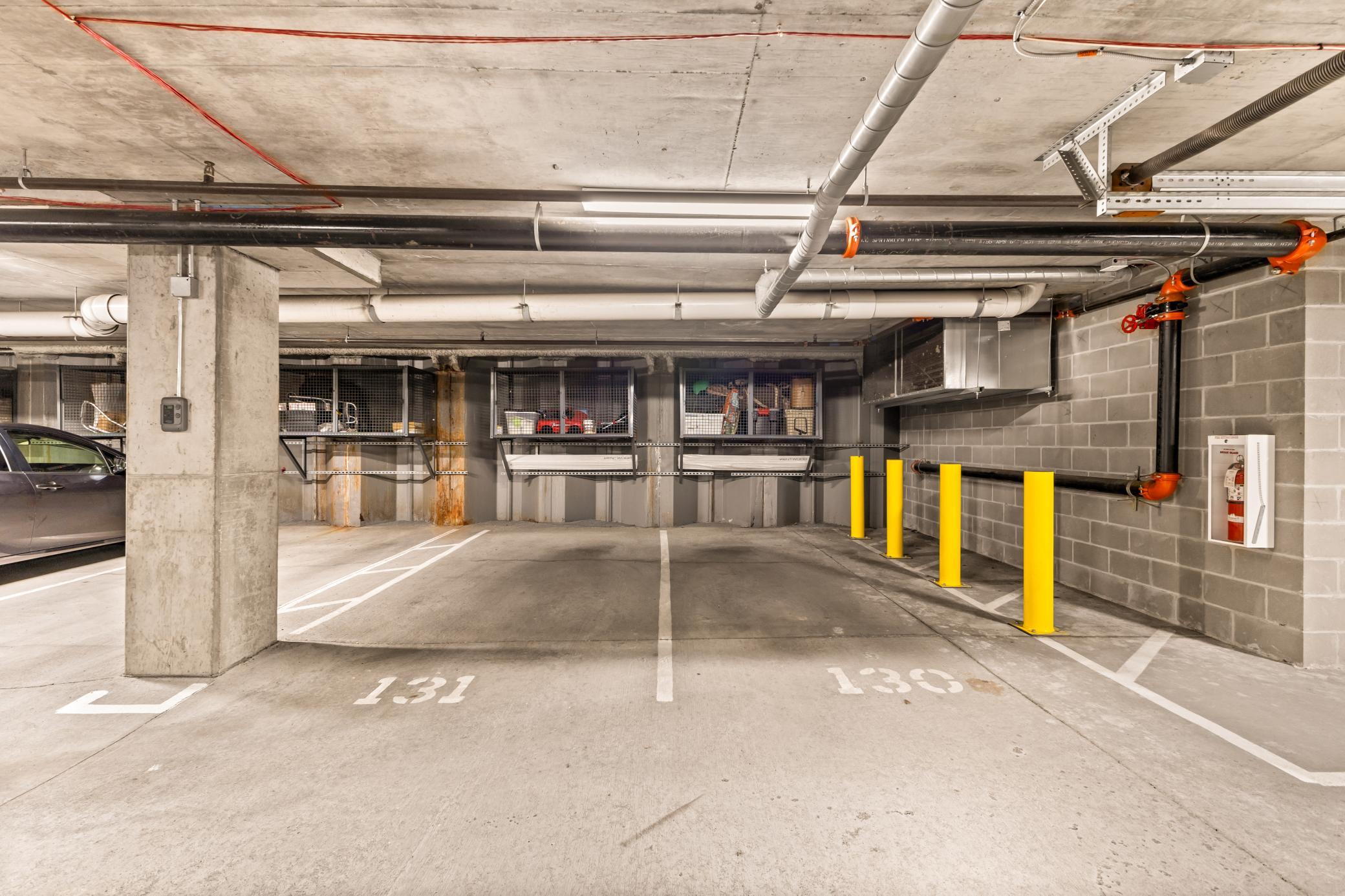 Private Access to the Climate Controlled Garage Section with 8 Stalls for the 4 Condo Owners, 2 Stalls per Owner (G7 & G8)