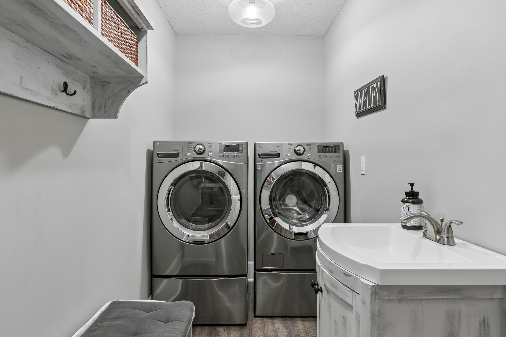 Main floor laundry.