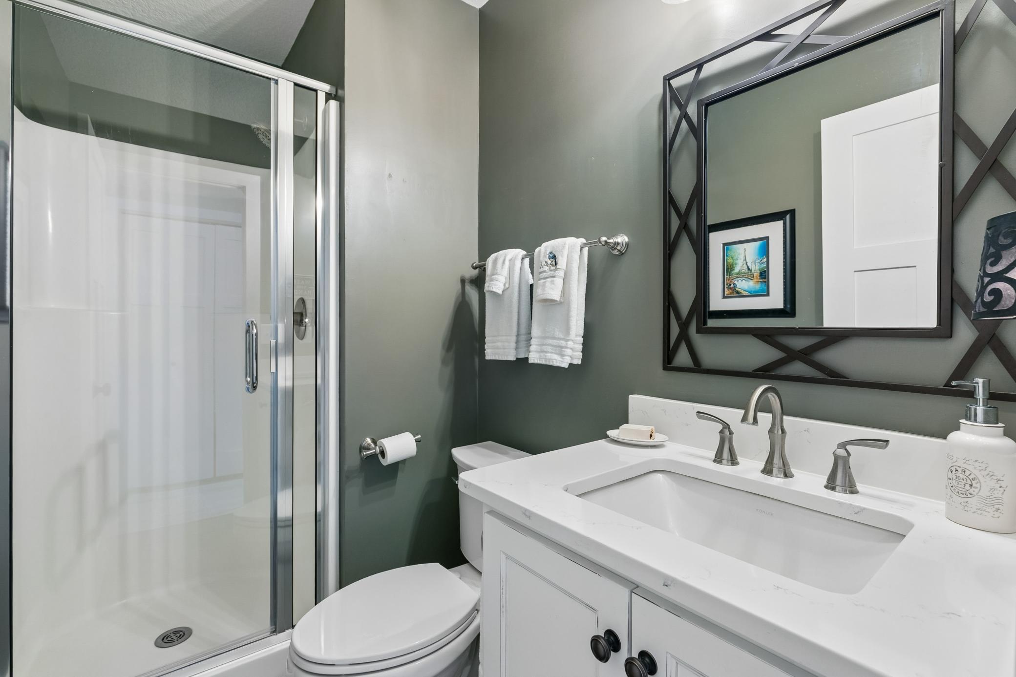 Main floor 3/4 bath.