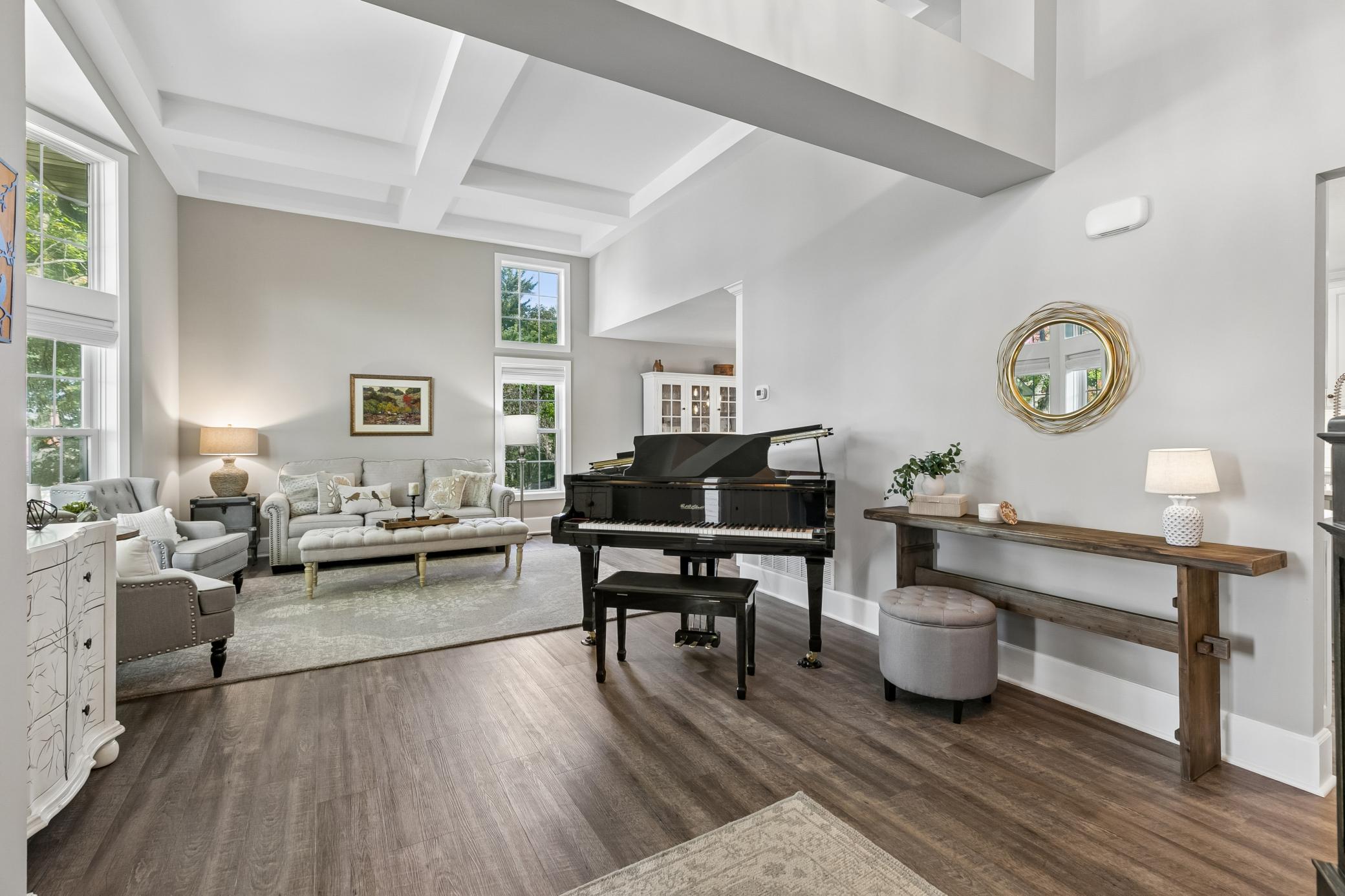 Step inside to a large foyer with energy-efficient triple-pane windows installed throughout the home in 2018.