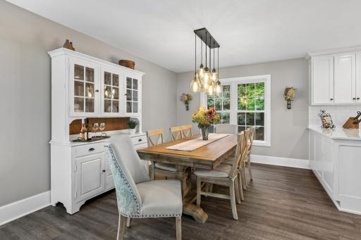 Informal dining room with ample space for gatherings and entertaining.
